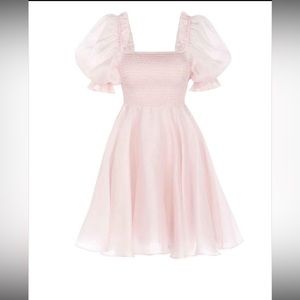 Selkie Maria Dress Peach Fuzz
